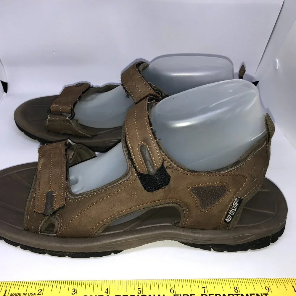 Northside Brown Sandals with Adjustable Velcro Straps Men's Size 11‎